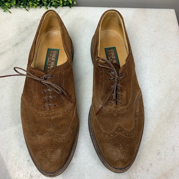 Cole Haan Brown Suede Shoes main image 5